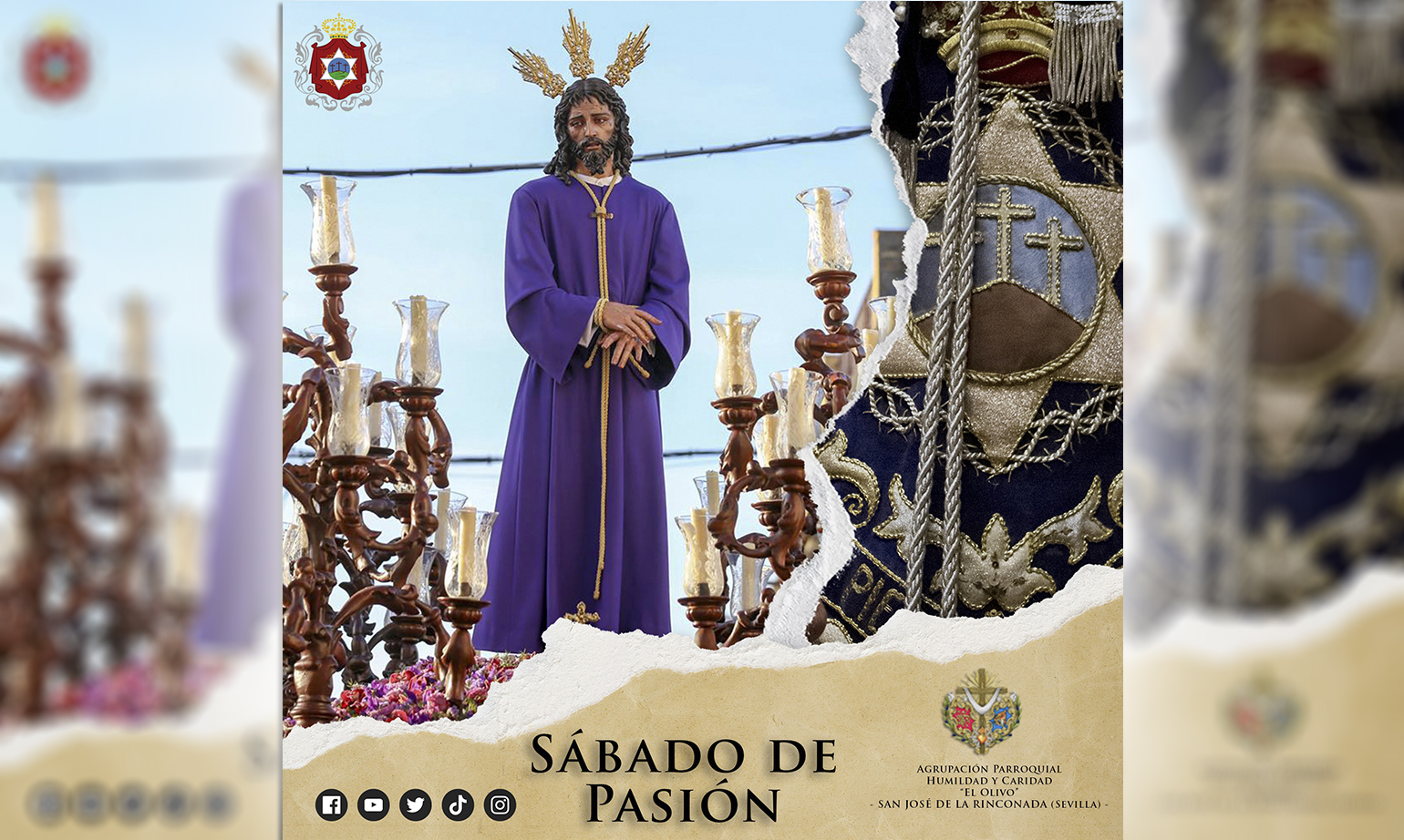 Nuestro próximo Sábado de Pasión será de Humildad y Caridad en San José de la Rinconada (Sevilla)