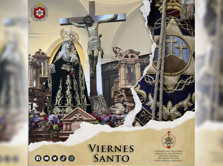 Serán 11 jornadas de Viernes Santo junto a Vigías y Mayor Dolor de Vélez-Málaga