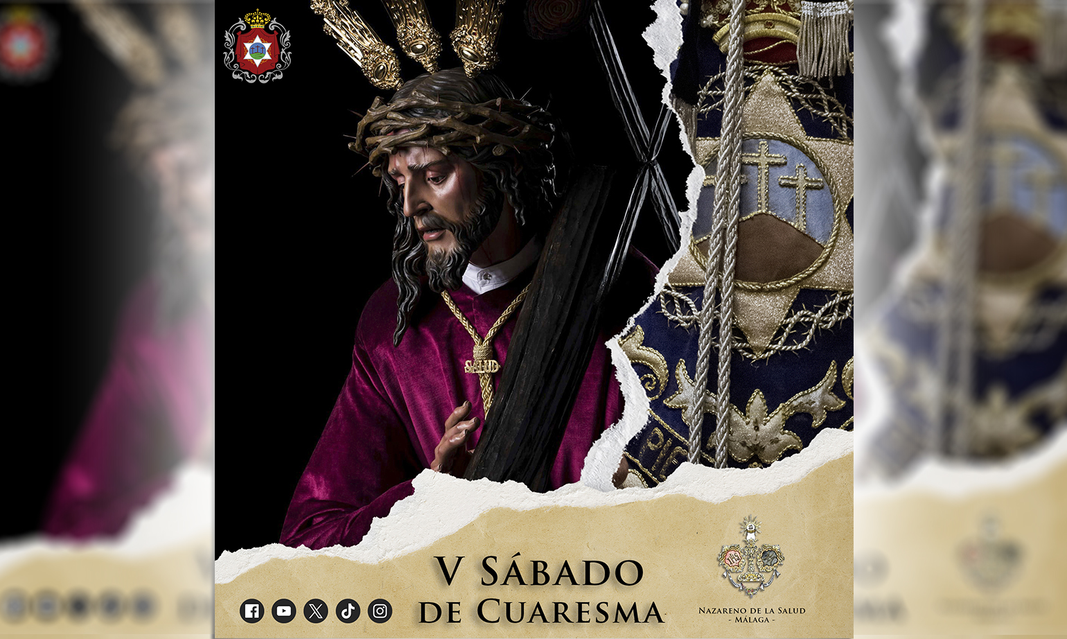 Histórica primera salida penitencial del Nazareno de la Salud de Málaga